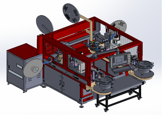 全自动双端裁线剥皮打码压接插壳一体机（设备型号：TYDC-B-B605）